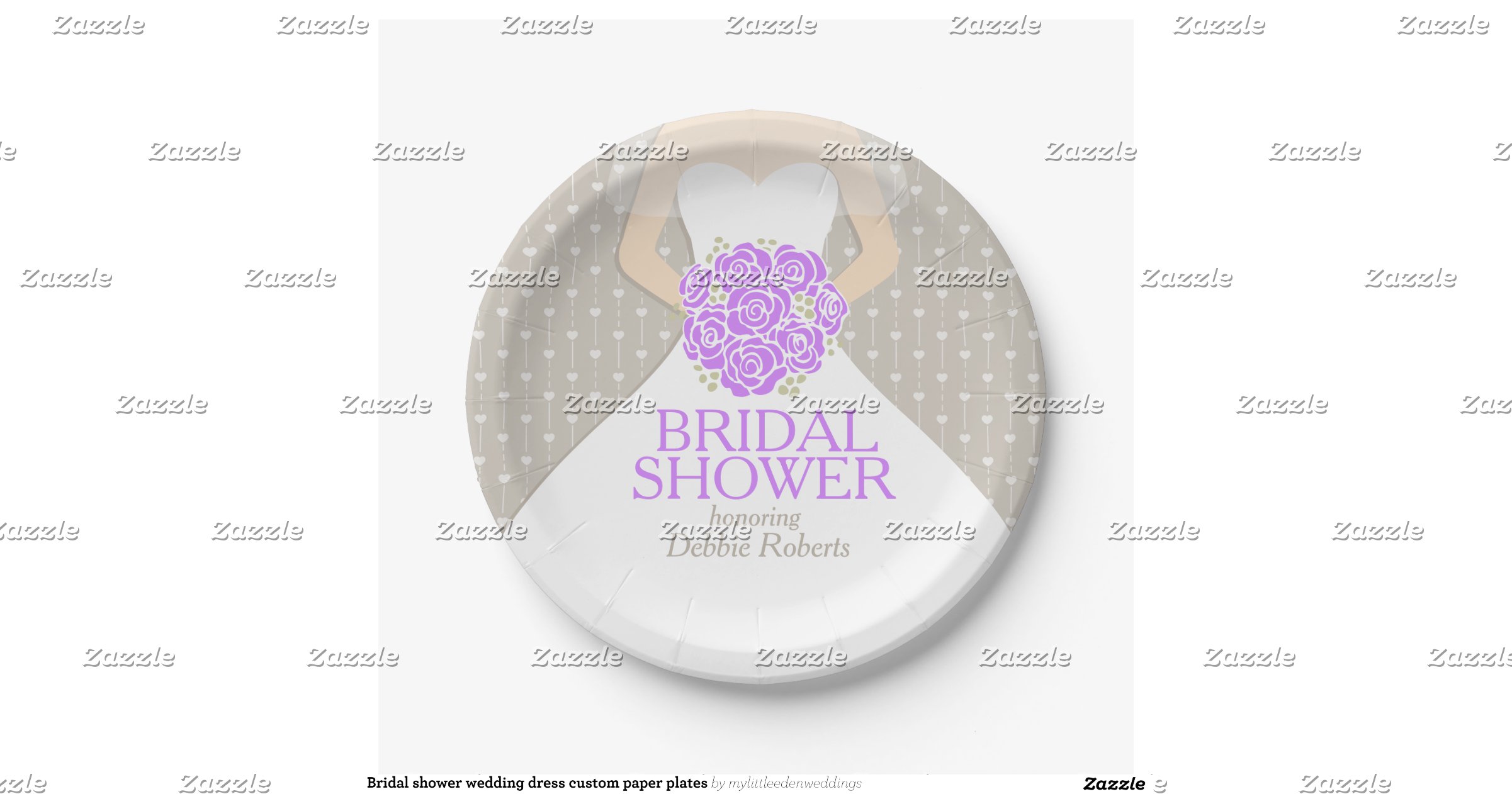 Bridal Shower Paper Goods bridal shower wedding dress custom paper plates 7 inch Bridal Shower Paper Goods bridal shower wedding dress custom paper plates 7 inch