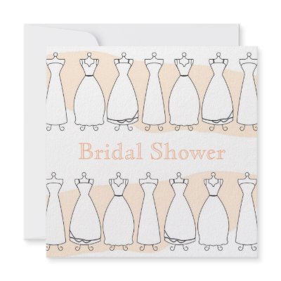 Bridal Shower Wedding Dress Invitation invitation