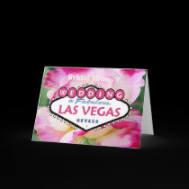 Bridal Shower WEDDING IN Las Vegas Card  Floral