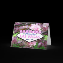 Bridal Shower WEDDING IN Las Vegas Card Flower 1