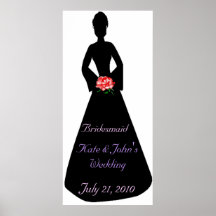 Bridal Silhouette Bridesmaid Poster