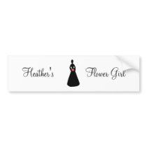 Bridal Silhouette Flower Girl bumper stickers
