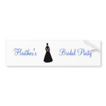 Bridal Silhouette I Bridal Party bumper stickers by WeddingsBest Bridal Silhouette I Bridal Party bumper stickers