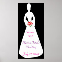 Bridal Silhouette I Flower Girl Poster