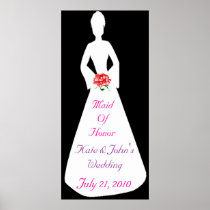 Bridal Silhouette I Maid Of Honor Poster