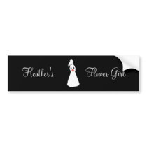 Bridal Silhouette II Flower Girl bumper stickers