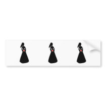 Bridal Silhouette III Bumper Sticker bumper stickers