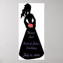 Bridal Silhouette III Flower Girl Posters