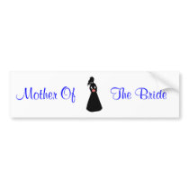 Bridal Silhouette III Mother Of The Bride bumper stickers by WeddingsBest Bridal Silhouette III Mother Of The Bride bumper stickers