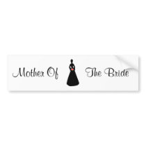 Bridal Silhouette Mother Of The Bride bumper stickers by WeddingsBest Bridal Silhouette Mother Of The Bride bumper stickers