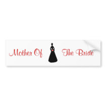 Bridal Silhouette Mother Of The Bride bumper stickers by WeddingsBest Bridal Silhouette Mother Of The Bride bumper stickers