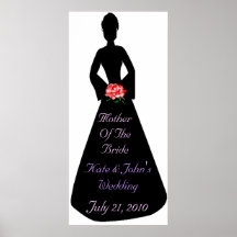 Bridal Silhouette Mother Of The Bride Print