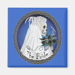 Bridal Skull Fridge Magnets