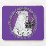 Bridal Skull - Purple Mouse Pads