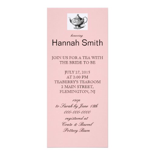 Bridal Tea Invitation