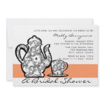 Bridal Tea with Changable Color Personalized Announcements
