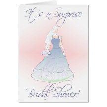 Bridal/Wedding Shower Invitation-It's a Surprise Greeting Card