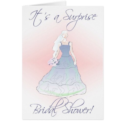Bridal/Wedding Shower Invitation-It's a Surprise Greeting Card