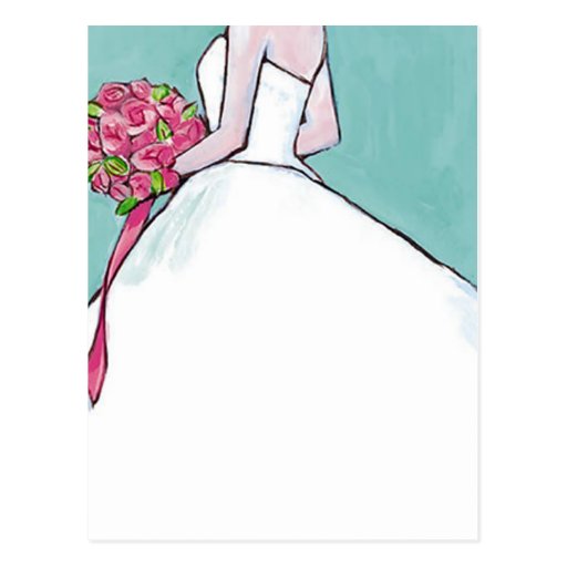 Bridal Wedding Shower Invitation Postcard