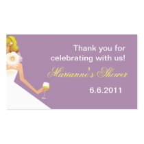 Bridal Wine Ensemble (lilac) Business Cards
