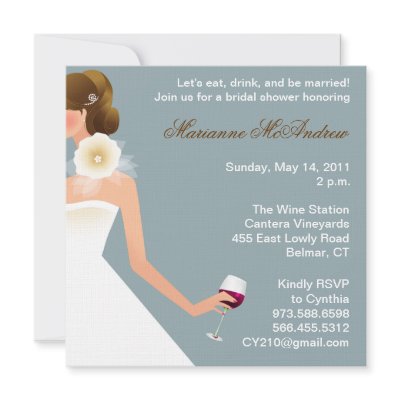 Bridal Wine Invitation