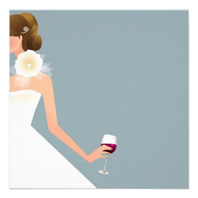 bridal wine personalized invitations