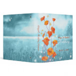 BridalHeave Red Poppy Wedding Planner Binder(1.5")