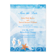 BridalHeaven Beach Themed Save the Date Postcards postcard