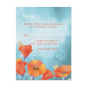 BridalHeaven Dreaming Poppy RSVP Card (4.25x5.6) postcard
