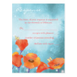 BridalHeaven Dreaming Poppy RSVP Card (4.25x5.6) Postcard