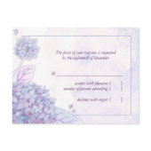 BridalHeaven Hydrangea Wedding RSVP (4.25x5.6) postcard