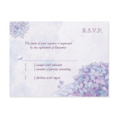 BridalHeaven Hydrangea Wedding RSVP (4.25x5.6) postcard