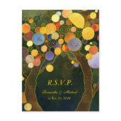 BridalHeaven Love Trees Wedding RSVP Postcards postcard