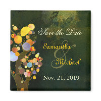 BridalHeaven Love Trees Wedding Save the Date magnet