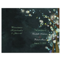 BridalHeaven Lovely Night Bi Fold Wedding Programs flyer