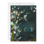BridalHeaven Lovely Night Formal Wedding Monogram Custom Announcements