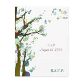 BridalHeaven Lovely Night Wedding RSVP Cards postcard
