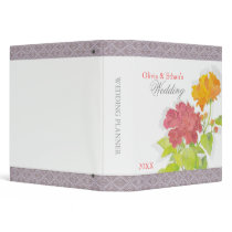 BridalHeaven Peony Damask Wedding Planner (1.5") Binder