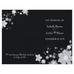 BridalHeaven Winter Wedding Bi Fold Program(Black) flyers