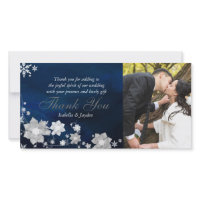 BridalHeaven Winter Wedding Thank You Photo Cards photocard