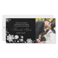 BridalHeaven Winter Wedding Thank You Photo Cards photocard