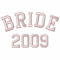 Bride 2009 hoodie embroidered shirts by wedding_tshirts Bride 2009 hoodie embroidered shirts
