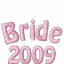 Bride 2009 Just Married embroidered shirts