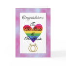 postcard - Congratulations to the lesbian couple on their commitment to each other.