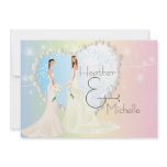 Bride and Bride Lesbian Wedding Invitation