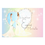 Bride and Bride Lesbian Wedding Invitation