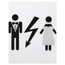 bride and bridegroom icon flyers