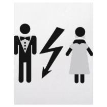 bride and bridegroom icon letterhead