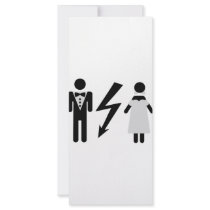 bride and bridegroom icon rack cards