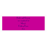 Bride and Groom are Registered at... business cards